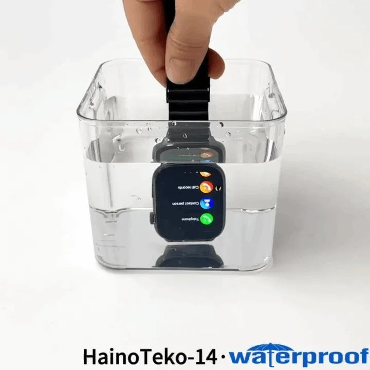 HainoTeko-14 AMOLED –Montre Connectée Étanche avec Appels Bluetooth & 10 Jours d’Autonomie