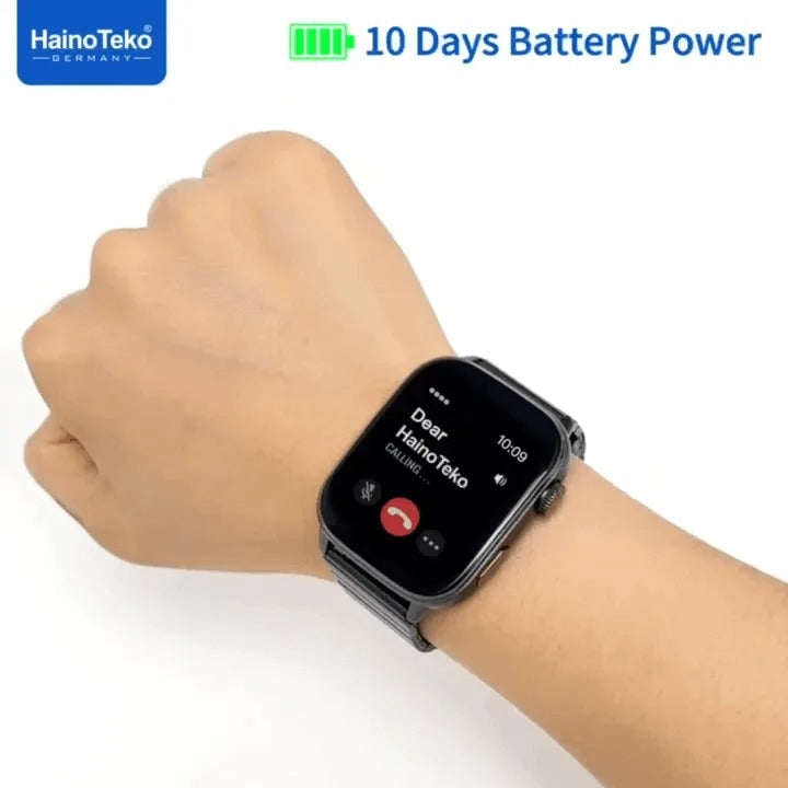 HainoTeko-14 AMOLED –Montre Connectée Étanche avec Appels Bluetooth & 10 Jours d’Autonomie