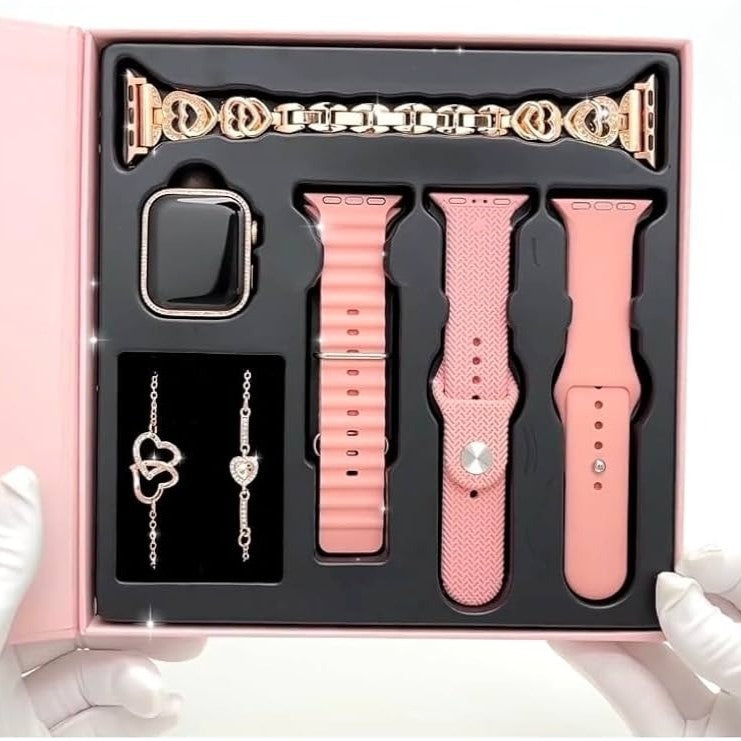 HainoTeko G10 Mini – Smart Watch Féminine AMOLED avec 4 Bracelets