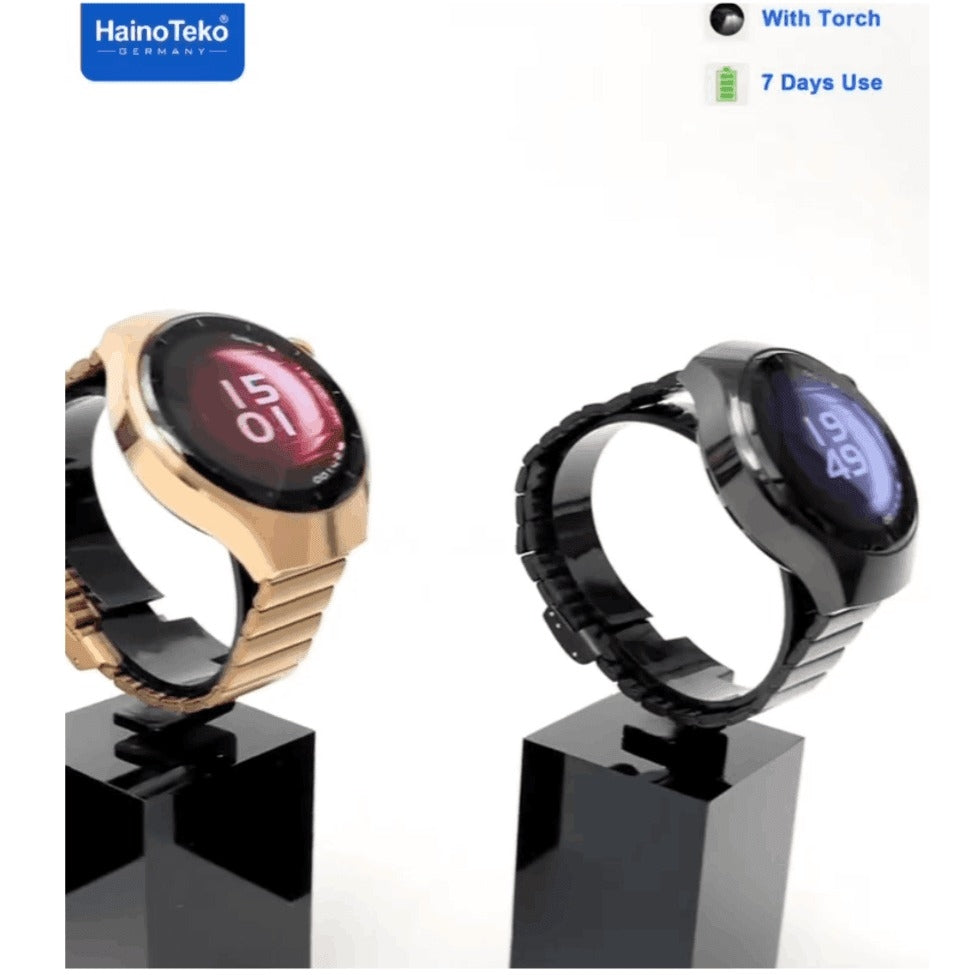 HainoTeko RW-74 Mini (Watch 5 Pro Mini) – Smart Watch Femme AMOLED Incurvé Étanche avec Appels Bluetooth