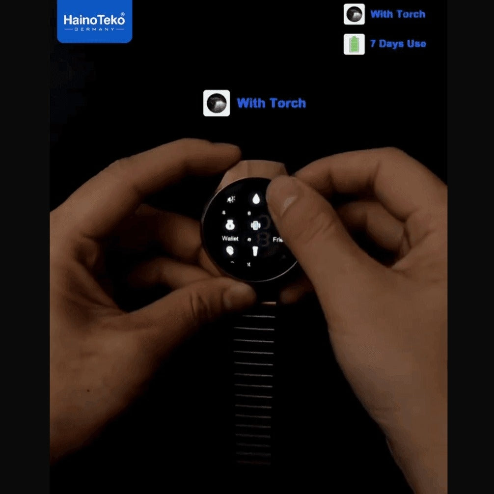 HainoTeko RW-74 Mini (Watch 5 Pro Mini) – Smart Watch Femme AMOLED Incurvé Étanche avec Appels Bluetooth