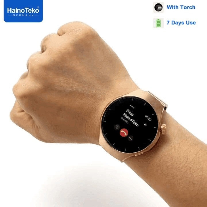 HainoTeko RW-74 Mini (Watch 5 Pro Mini) – Smart Watch Femme AMOLED Incurvé Étanche avec Appels Bluetooth