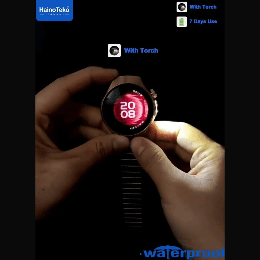 HainoTeko RW-74 Mini (Watch 5 Pro Mini) – Smart Watch Femme AMOLED Incurvé Étanche avec Appels Bluetooth