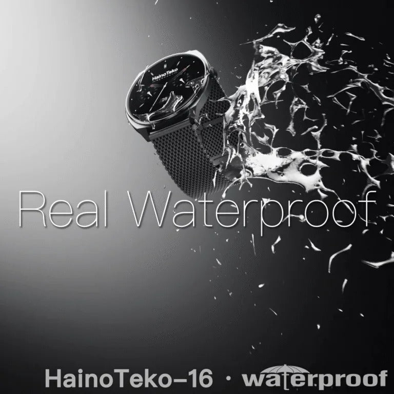 HainoTeko-16 Waterproof – Smart Watch AMOLED Ultra Fine avec Appels Bluetooth