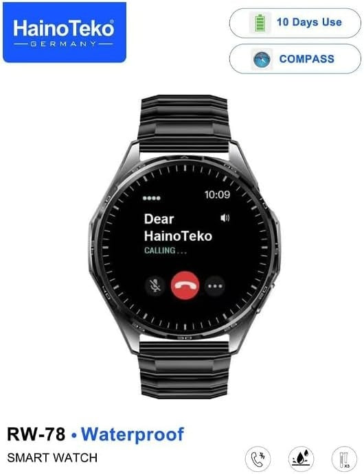 HainoTeko RW-78 Waterproof – Smart Watch Étanche avec NFC & 10 Jours d’Autonomie