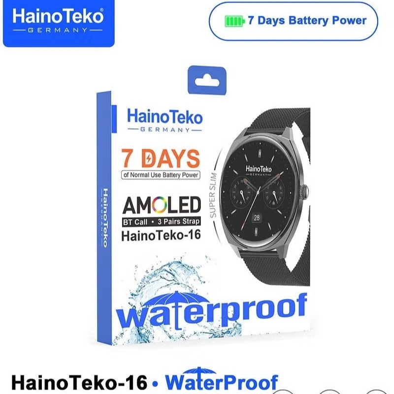 HainoTeko RW-78 Waterproof – Smart Watch Étanche avec NFC & 10 Jours d’Autonomie