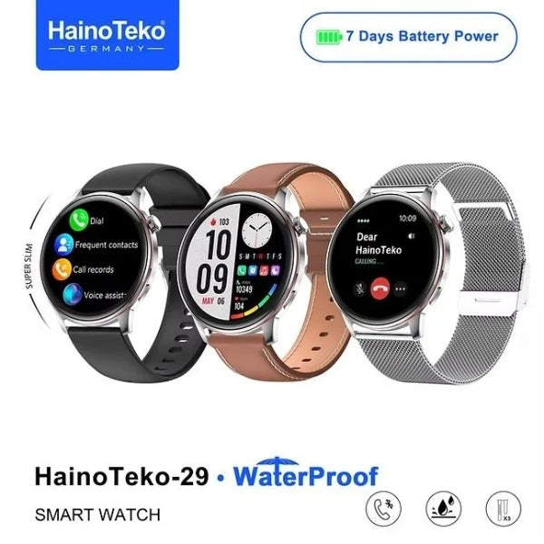 HainoTeko-29 Waterproof – Smart Watch Ultra Fine AMOLED 1.43” avec  7j d’Autonomie