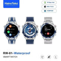 HainoTeko RW-81 Smartwatch AMOLED IPS 1.53” Waterproof – Bluetooth Calling, Lampe Torche et 3 Bracelets Inclus