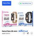 HainoTeko-28 Mini-Smartwatch avec Ecran  AMOLED pour Femme et 3 Bracelets Inclus