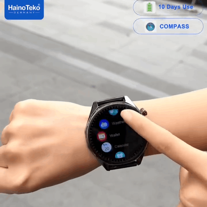 HainoTeko RW-78 Waterproof – Smart Watch Étanche avec NFC & 10 Jours d’Autonomie