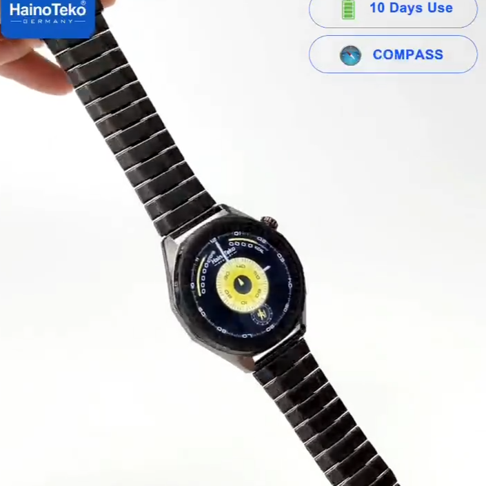 HainoTeko RW-78 Waterproof – Smart Watch Étanche avec NFC & 10 Jours d’Autonomie